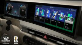 Hyundai Motor Company menghadirkan pembaruan software dengan tema FIFA World Cup 2026.( Poto : liputan6.com).