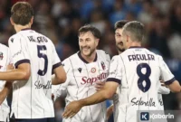 Gol Jonathan Rowe Bungkam Napoli, Bologna Menang 3-2.9 ( Poto : Kabarin ).