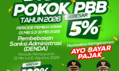 HUT Kota Jambi 2026, Pemkot Beri Diskon PBB dan Bebaskan Denda, Warga Diuntungkan