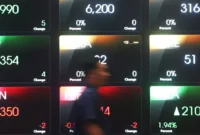 Ilustrasi pergerakan harga saham di Bursa Efek Indonesia (BEI), Jakarta.( Poto : investor.id ).