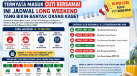 15 Mei 2026 Libur Apa? Ternyata Masuk Cuti Bersama, Ini Jadwal Long Weekend yang Bikin Banyak Orang Kaget.( Poto : chatGPT ).
