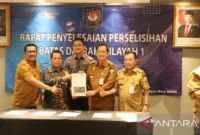 Pemerintah Provinsi Jambi menyerahkan penyelesaian sengketa tapal batas Batang Hari dan Muaro Jambi kepada Kemendagri.( Poto : ANTARA ).