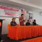 Heru Kustanto saat menyampaikan sambutan dan mendengarkan aspirasi peserta.( Poto : jambiprima.com ).