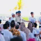 Presiden Prabowo Subianto saat di acara Budi Daya Udang Berbasis Kawasan ( Poto : ANTARA ).