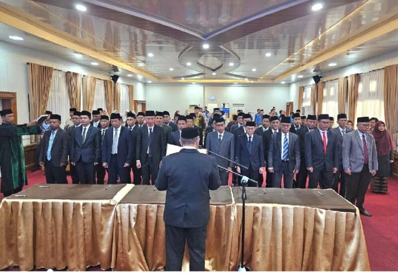 Kementerian Agama Provinsi Jambi melantik 32 pejabat fungsional pada Rabu (20/5/2026).( Jambiekspres.co.id )