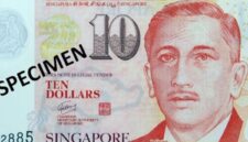 Ilustrasi uang dollar Singapura, uang kertas pecahan 10 dollar Singapura.(MONETARY AUTHORITY OF SINGAPORE/JENSEN)