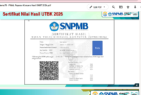 Cara Melihat Nilai SNBT 2026, Cek Sertifikat UTBK Sebelum Terlambat(Tangkapan layar dokumen SNPMB.)