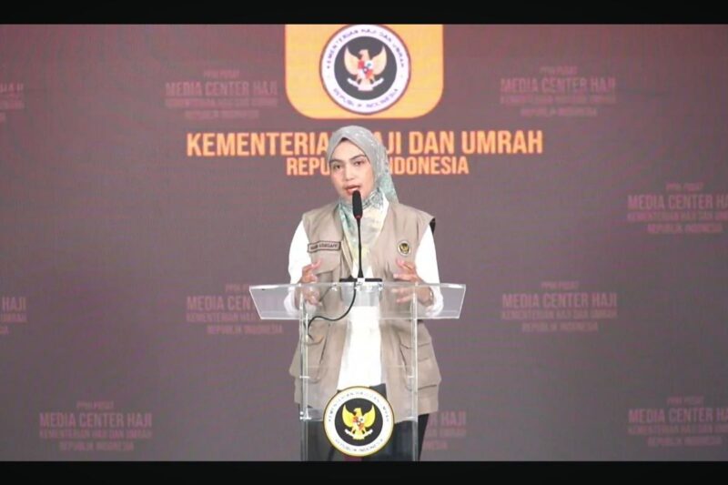 Juru Bicara Kementerian Haji dan Umrah Maria Assegaf( Poto : kompas.com )