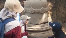 Penemuan stupa candi boyolali di Desa Nepen, Kecamatan Teras, Boyolali.( Poto : kompas.com )