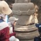 Penemuan stupa candi boyolali di Desa Nepen, Kecamatan Teras, Boyolali.( Poto : kompas.com )
