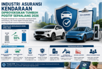 Industri asuransi kendaraan diproyeksikan tumbuh positif pada 2026 didorong peningkatan penjualan mobil, perkembangan kendaraan listrik, digitalisasi insurtech.( Poto : ChatGPT ).