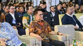 Kapolda Jambi Irjen Pol. Krisno H. Siregar menghadiri debat calon Ketua Umum BPP HIPMI 2026–2029 di Jambi sebagai bentuk dukungan terhadap demokrasi organisasi.( Poto : SINARJAMBI.COM ).
