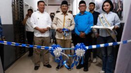 Bupati Tanjung Jabung Barat, Drs. H. Anwar Sadat, M.Ag.,Youth Center dan Co-Working Space di Tanjung Jabung Barat( Poto : JAMBIlink ).