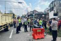 Kecelakaan maut di Jambi kembali terjadi di kawasan Terminal Alam Barajo, Kota Jambi.( Poto : TribunJambi.com ).