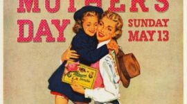 Iklan perusahaan Coklat Whitman untuk memperingati hari Ibu tahun 1946. (via envisioningtheamericandream.com)