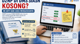 Infografis D2NP di DMS SIASN: arti, penyebab kosong, dan cara mengatasinya CPNS.( Poto : chatGPT ).