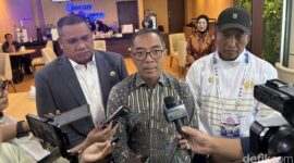 Mendiktisaintek Brian Yuliarto memperkuat agenda kampus aman dan bebas kekerasan di Unesa melalui penguatan kebijakan, Satgas PPKS, serta kolaborasi lintas kementerian.( Poto : detikjatim ).