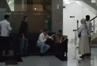 Muhadjir Effendy datang ke KPK untuk menjalani pemeriksaan.( Poto : SindoNews ).