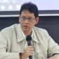 Menkeu Purbaya mengungkap beda kekuatan ekonomi Indonesia tahun ini dengan 1998 di tengah pelemahan nilai tukar rupiah yang menembus Rp17.700 per dolar AS. (Foto: CNN Indonesia/Endrapta Ibrahim Pramudhiaz).