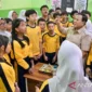 Prabowo Subianto Kunjungan ke SMPN 111 Jakarta( poto : ANTARA )