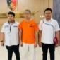 Penyidik Direktorat Tindak Pidana Tertentu (Dittipidter) Bareskrim Polri menahan Direktur Utama PT Mitra Mentari Sentosa (MMS), Whu Zeng Xie (tengah).( poto : ANTARA)