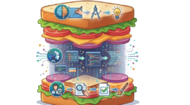 Ilustrasi AI Sandwich dibuat oleh Gemini AI(Kompas.com/soffyranti)