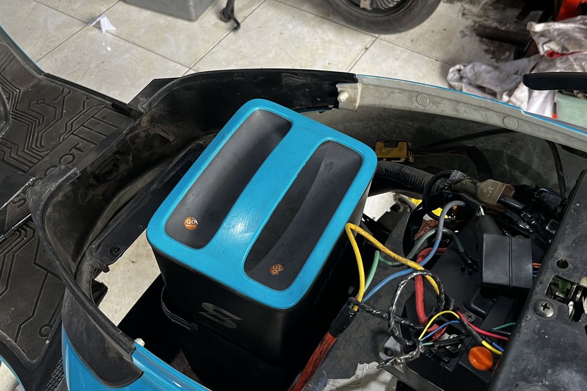 Bengkel motor listrik Dolland Motor Electric di Bekasi, Jawa Barat(Foto: KOMPAS.com/Gilang)