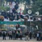 Pendukung dan penolak MBG turun ke kawasan Patung Kuda, Jakarta Pusat, Kamis (18/6/2026).( poto : kompas.com )