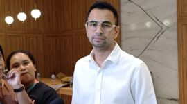 Raffi Ahmad saat ditemui di kantor RANS BSD, daerah Serpong, Tangerang Selatan, Banten, Rabu (6/12/2023). (KOMPAS.com/Revi C Rantung)