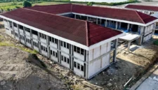 Pembangunan gedung Sekolah Rakyat tahap II.( poto : ANTARA ).