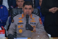 Kabid Humas Polda Jawa Barat Kombes Pol. Hendra Rochmawan saat memberikan keterangan di Kota Bandung, Jawa Barat, Selasa (23/6/2026).( poto : kabarin.com )
