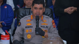 Kabid Humas Polda Jawa Barat Kombes Pol. Hendra Rochmawan saat memberikan keterangan di Kota Bandung, Jawa Barat, Selasa (23/6/2026).( poto : kabarin.com )