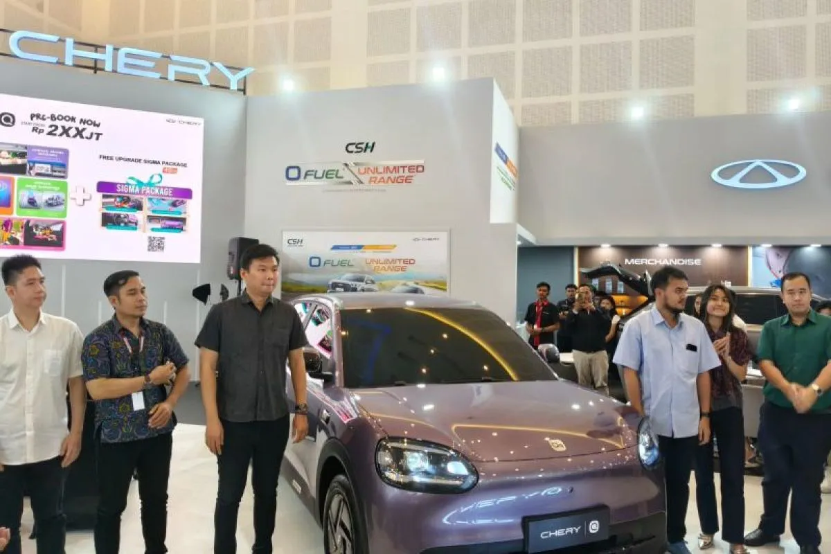 Chery Q mencatat biaya energi sekitar Rp181 per kilometer berdasarkan penggunaan listrik rumah tangga.( poto : ANTARA )