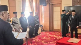 Suasana Pelantikan Dewas Perumda Tirta Khayangan Kota Sungai Penuh,Foto; Asep Sanjaya/RRI Sungai Penuh