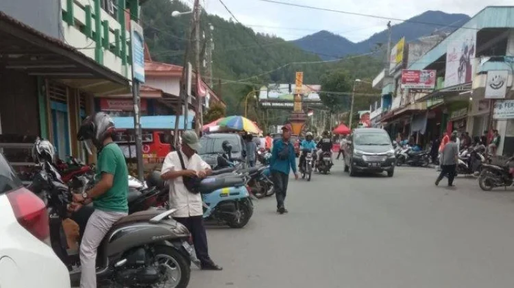 Lokasi Parkiran di Jantung Kota Sungai Penuh. Foto: RRI Sungai Penuh