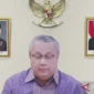Gubernur Bank Indonesia Perry Warjiyo dalam konferensi pers hasil Rapat Dewan Gubernur (RDG) BI di Jakarta, Kamis (18/6/2026). ( poto : ANTARA )