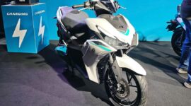 Yamaha Aerox E, motor listrik pertama Yamaha di India(RUSHLANE)