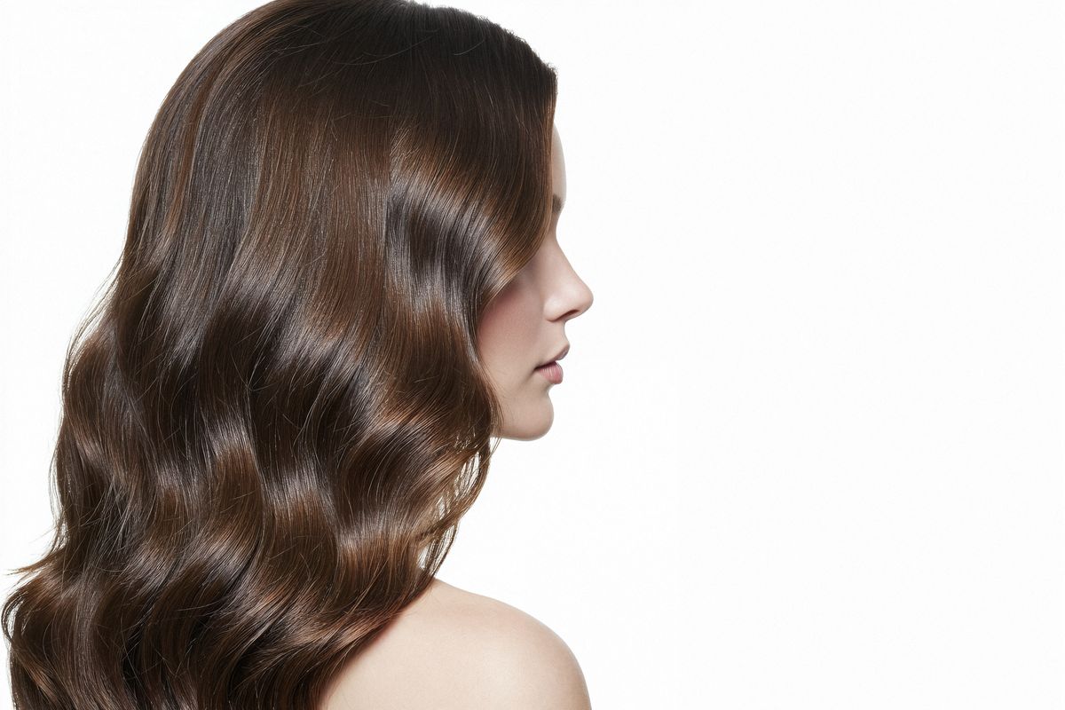 Ilustrasi rambut tebal dan sehat.