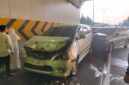 Kecelakaan beruntun di terowongan Pasar Rebo Tol JORR pada Jumat (24/7/2026) pagi.(kompas.com)