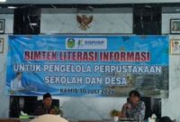 Bimtek Literasi Informasi bagi Pengelola Perpustakaan Sekolah dan Desa yang digelar Dinas Perpustakaan dan Kearsipan Kabupaten Tebo di Aula Dispursip Tebo, Kamis (30/7/2026).(poto: jambiprima.com).