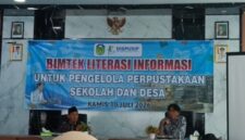 Bimtek Literasi Informasi bagi Pengelola Perpustakaan Sekolah dan Desa yang digelar Dinas Perpustakaan dan Kearsipan Kabupaten Tebo di Aula Dispursip Tebo, Kamis (30/7/2026).(poto: jambiprima.com).