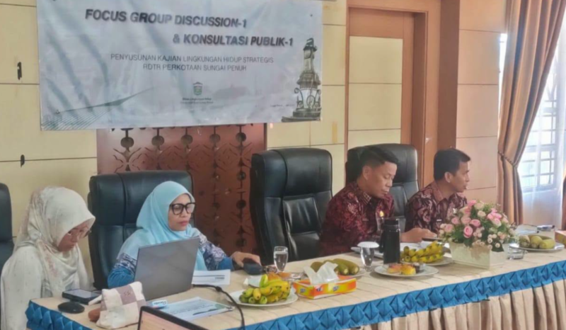 Sekda Alpian Buka FGD dan Konsultasi Publik Penyusunan KLHS RDTR Kota Sungai Penuh 2026–2046.(poto: oegopost.id).