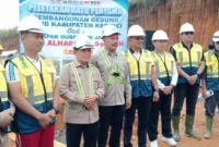 Peletakan Batu pertama Gedung Rumah Sakit Kerinci,Foto; Asep Sanjaya/RRI Sungai Penuh