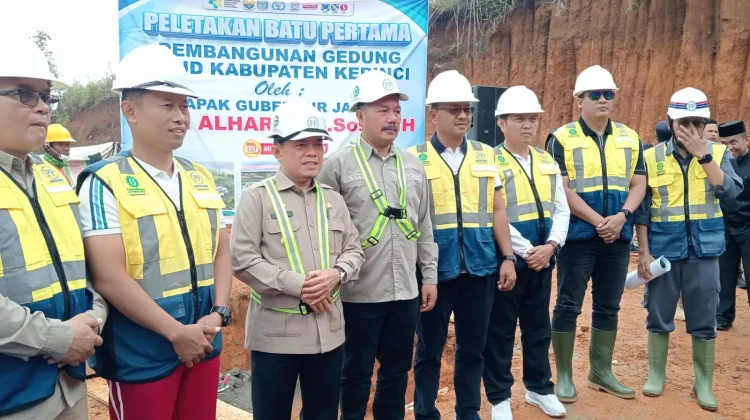 Peletakan Batu pertama Gedung Rumah Sakit Kerinci,Foto; Asep Sanjaya/RRI Sungai Penuh