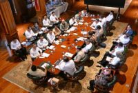 Foto: Prabowo ratas bareng belasan menteri di Hambalang, 13 Juli 2026 (Muchlis Jr - Biro Pers, Media, dan Informasi Sekretariat Presiden)