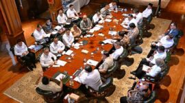 Foto: Prabowo ratas bareng belasan menteri di Hambalang, 13 Juli 2026 (Muchlis Jr - Biro Pers, Media, dan Informasi Sekretariat Presiden)