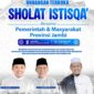 Pemerintah Provinsi Jambi mengundang seluruh lapisan warga untuk menggelar sholat istisqa pemprov jambi secara berjamaah di pusat pemerintahan kota.(poto: oegopost.id).