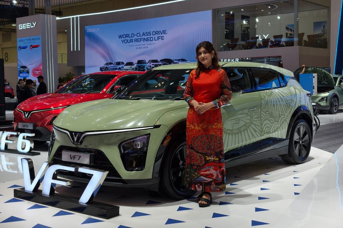 VinFast resmi meluncurkan SUV VF 7 di Indonesia.(poto: kompas.com).