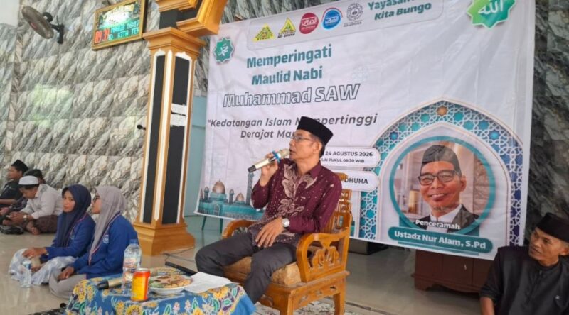 Pondok Pesantren (Ponpes) Addhuha Kabupaten Bungo menggelar peringatan Maulid Nabi Muhammad SAW pada Senin (24/8/2026).(poto: oegopost.id).