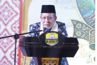 Wakil Gubernur Jambi Abdullah Sani menekankan pentingnya peran adat jaga persatuan warga dalam menjaga ketenteraman wilayah.(poto: istimewa).